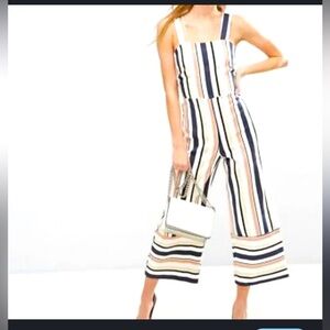 ASOS Petite Size 6 Striped Wide Leg Jumpsuit